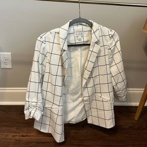 White and Black Blazer